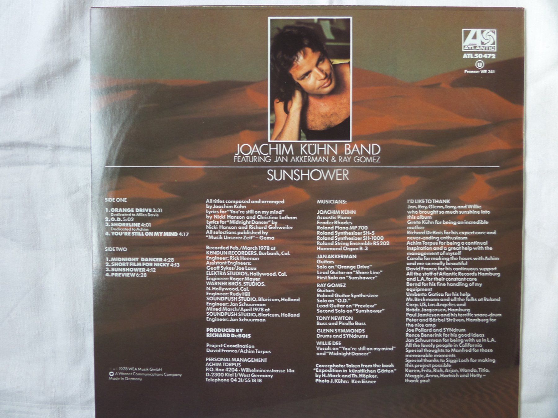 Dischi in vinile: Joachim Kühn - Sunshower – Usato da Genève venduto da CDLPBookS 1