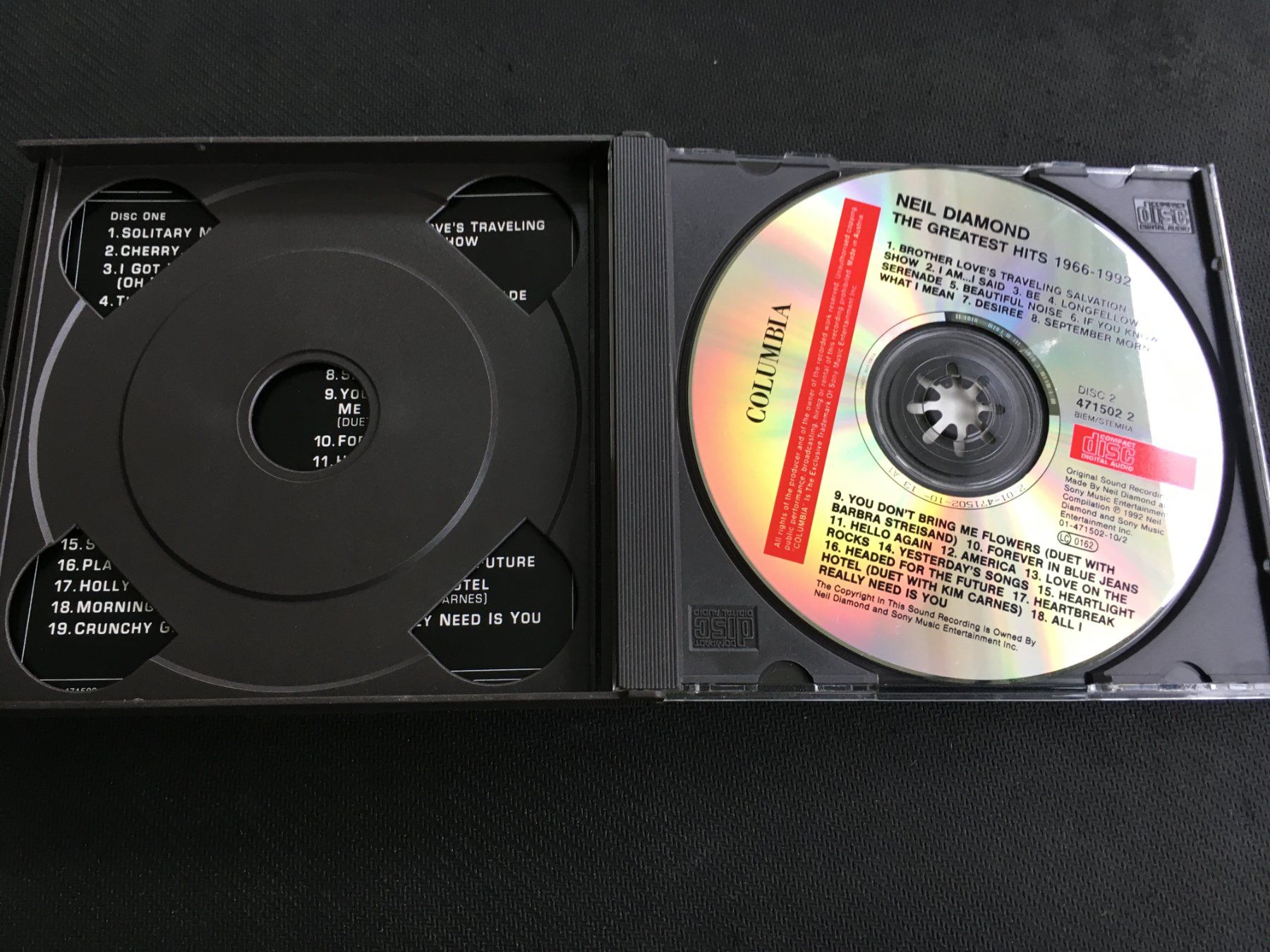 CDs: Neil Diamond - The Greatest Hits 1966-1992 -CD- 2cd – Gebraucht aus St.Gallen von MedienJoe 2
