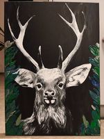 Acrylbild - Hirsch