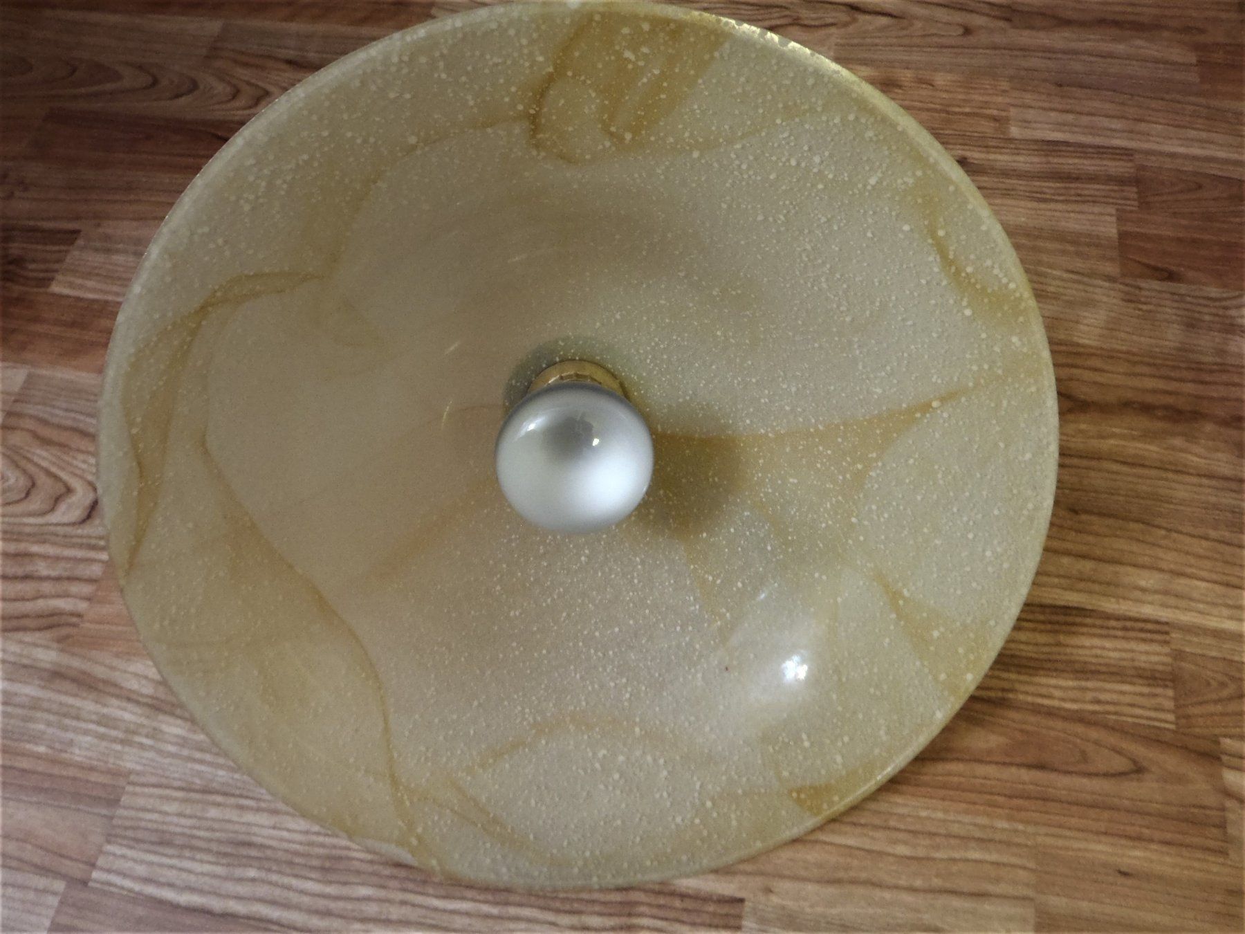 Lampade: Hängelampe mit gefärbtem Glasschirm – Usato da Diegten venduto da marcel3891 1
