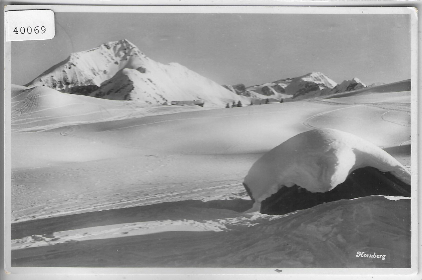 Cartoline postali: Skihütte Hornberg im Winter – Usato da Ettingen venduto da Kartenplanet
