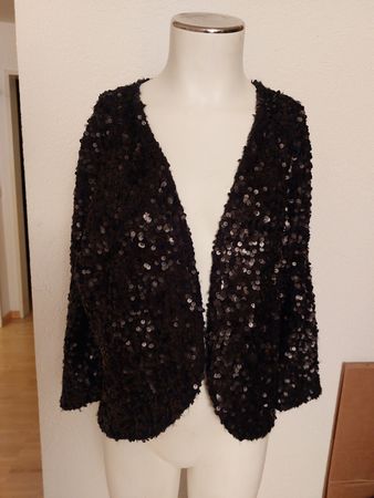 Esprit Damen Jacke, Gr. M, paillettenbesetzt, top Zustand
