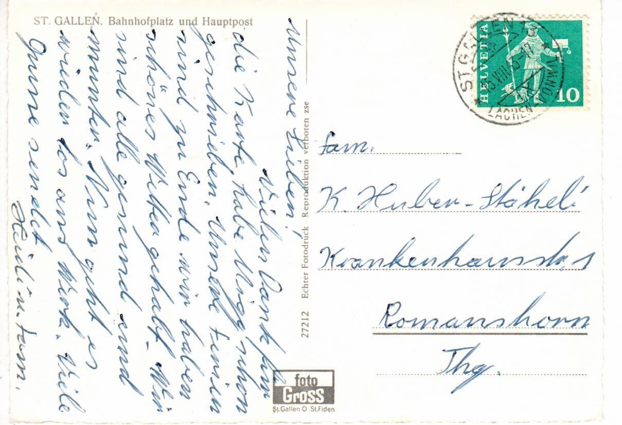 Cartoline postali: St.Gallen – Usato da Wolhusen venduto da Curver9 1