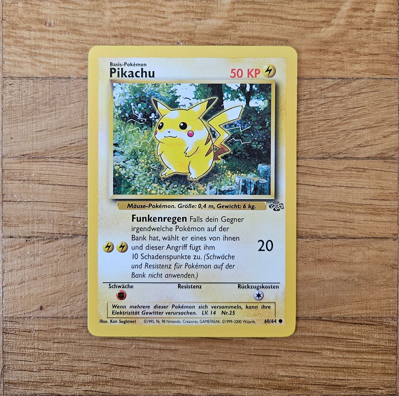 Pokémon Sammelbilder & Trading cards: Pikachu Pokémon Karte 1999 – Gebraucht aus Rüschlikon von cor_7sbk