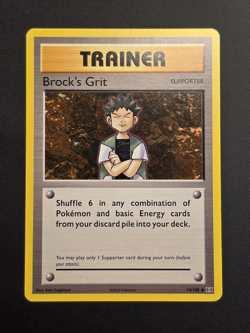 Pokémon Carte collezionabili: Brock's Grit 74/108 Pokémon XY Evolutions -EN – Nuovo (secondo la descrizione) da Basel venduto da MartinM.91