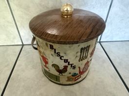 Barattolo per biscotti in metallo vintage '50 o '60