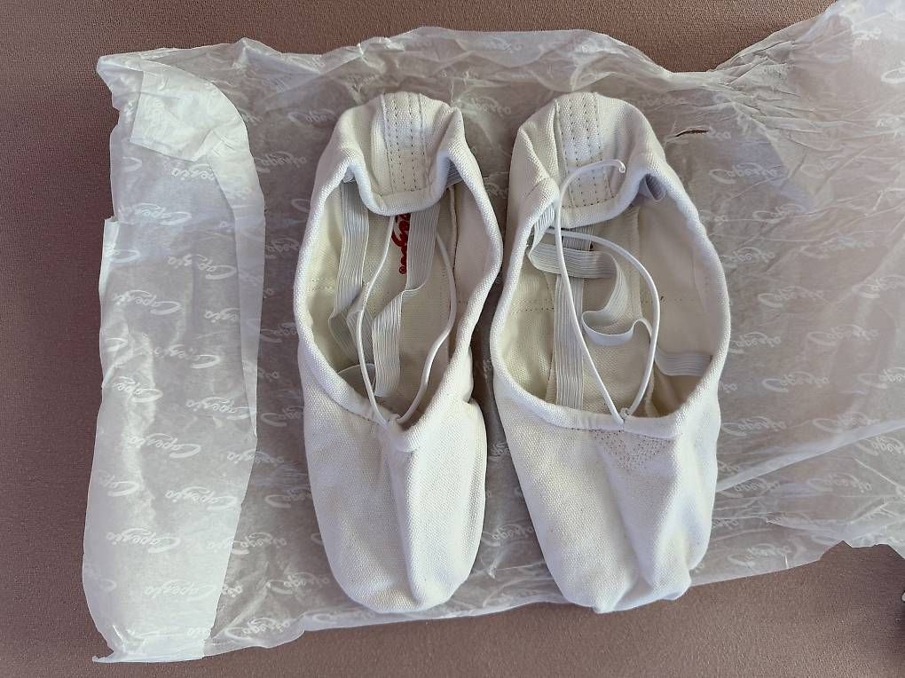 Scarpe da uomo: Chaussons de danse blancs Capezio 2039 taille 10.5M – Nuovo e nell'imballaggio originale da Colombier NE venduto da Nikkon 1
