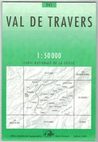 Landkarte Val de Travers 2001