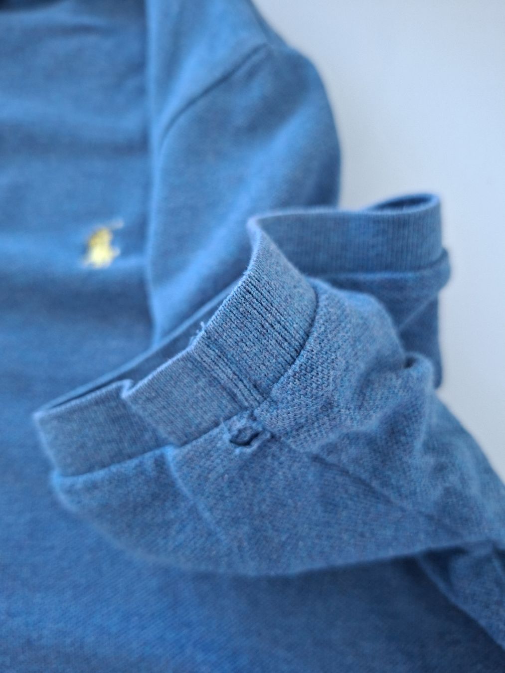 Ralph Lauren Magliette Polo: Polo Ralph en maille bleu, coupe Custom Fit, – Usato da Renens VD venduto da ser_j2fn 2