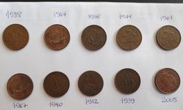 Collection de 40 pièces anciennes 1912-2008