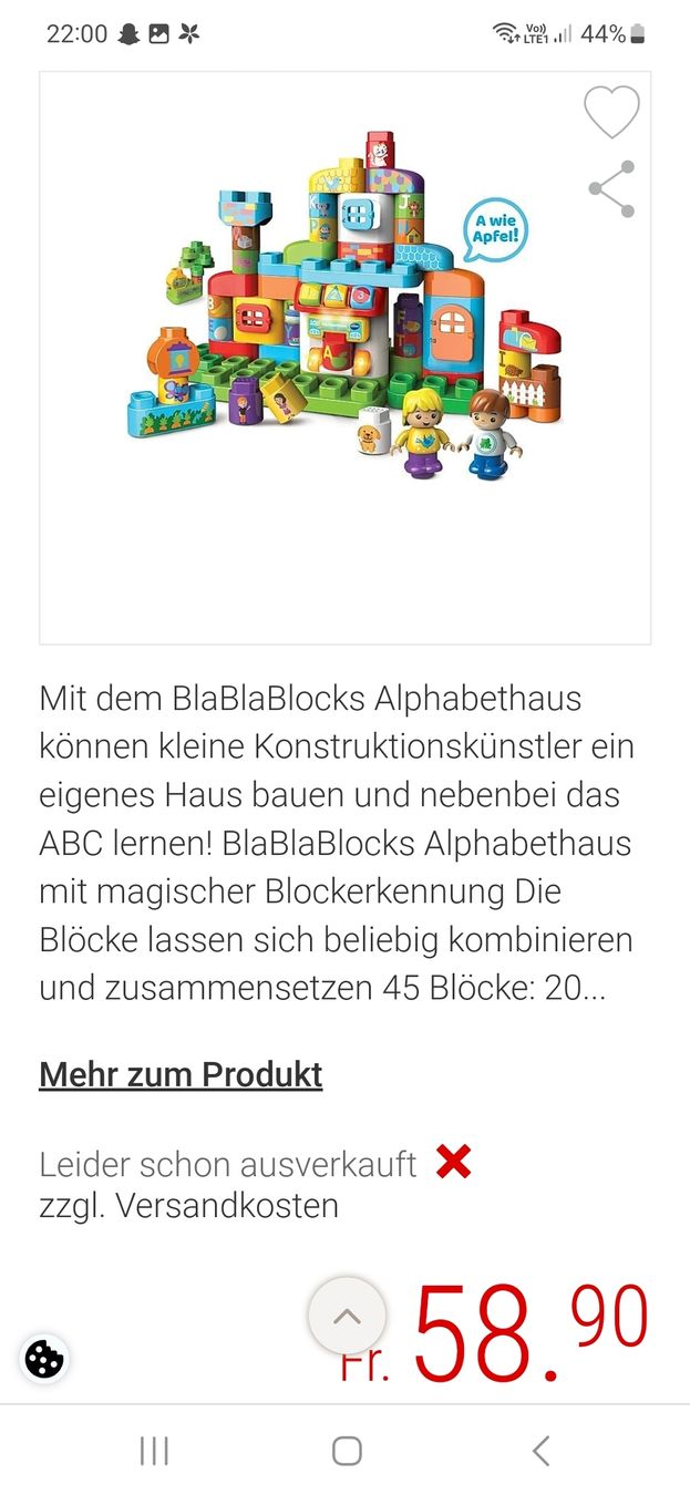 Giocattoli: ABC alphabetenhaus Blablablocks  – Nuovo (secondo la descrizione) da Wetzikon ZH venduto da Snoppy01 1