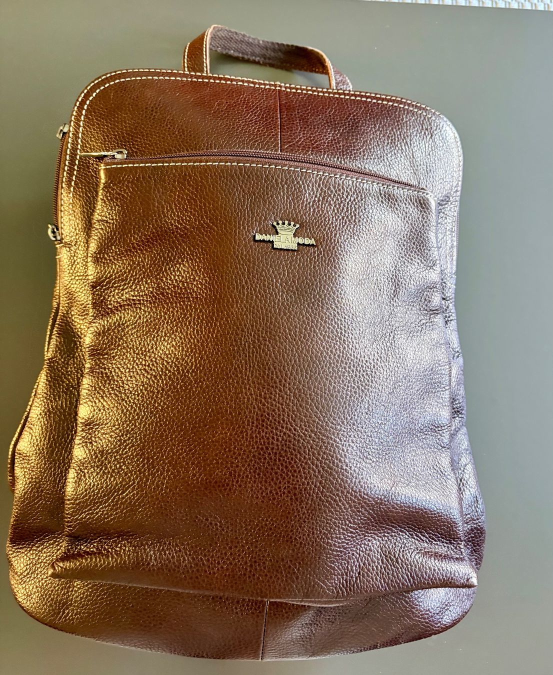Zaini: brauner Lederrucksack – Usato da Basel venduto da Blinky2