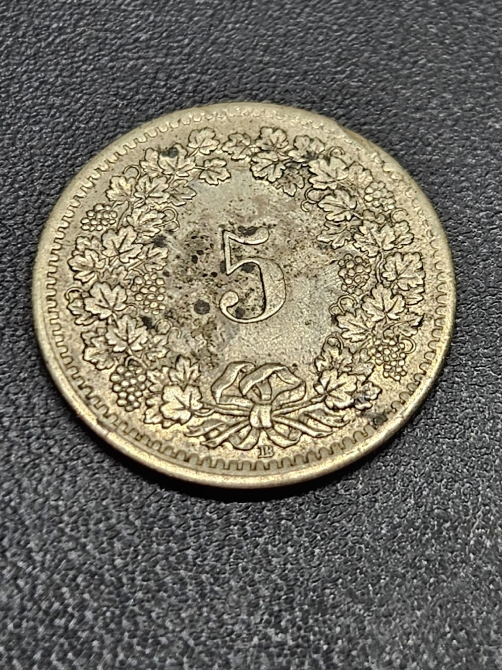 Tutti le monete: 5 Rappen 1850 – Usato da Pfäffikon ZH venduto da Melibol 1