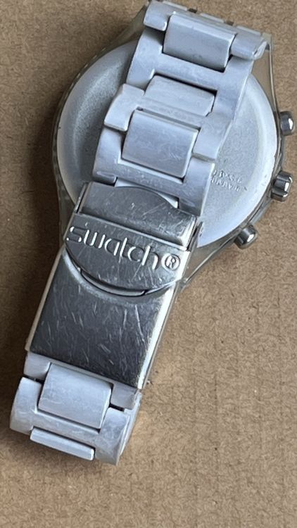 Swatch Orologi: Vintage Swatch Uhr, Chronograph, Alu Band  – Usato da Grenchen venduto da chththl 6