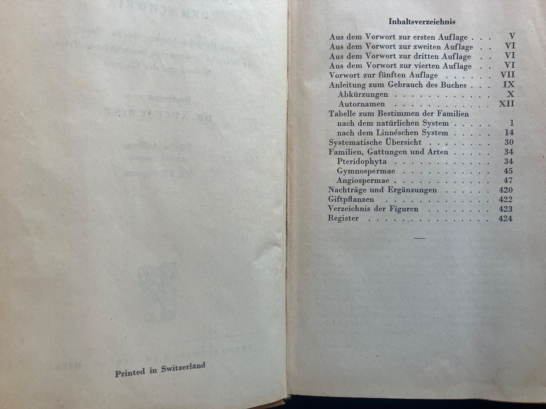 Libri: Schul- und Exkursionsflora der Schweiz. Antik – Usato da Wangen ZH venduto da day01 1