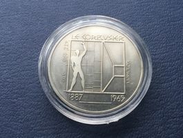 Sehr schöne 5 Franken Gedenkmünzen  VZ 1987 Les Korbusier