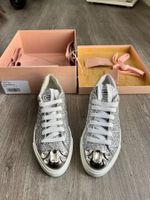 Miu Miu Sneaker Gr. 38 Glitzer Strass NEU