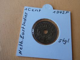 Niederländisch Indien 1942 P, 1 Cent   stgl