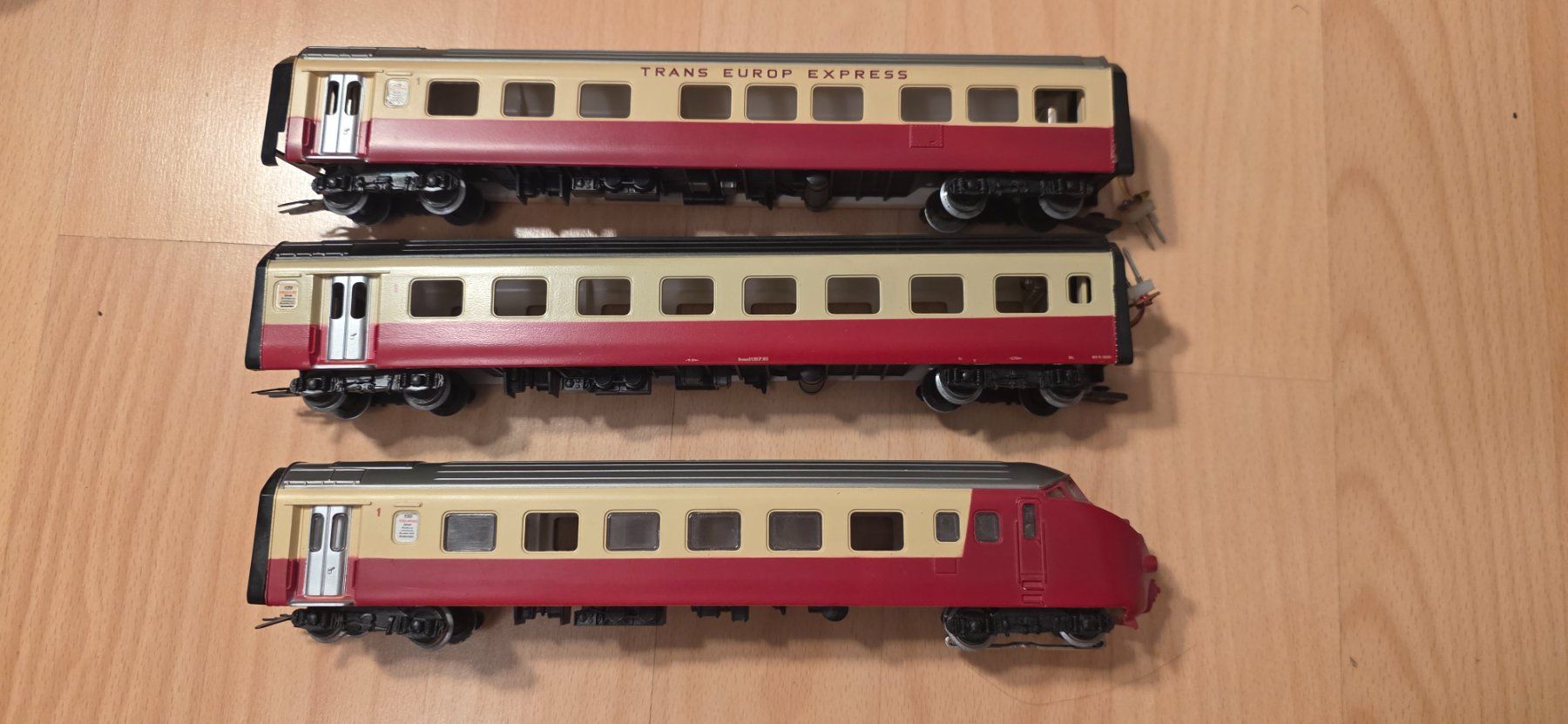 Märklin Modelleisenbahnen: 3x Waggons Trans Europ Express HO/AC – Gebraucht aus Hochfelden von Danizh0 2
