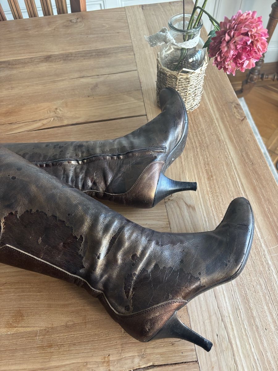 Vic Matié Scarpe da donna: VIC MATIÉ Lederstiefel – Usato da Basel venduto da ChezMarilyn