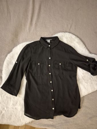 Schwarze H&M Bluse, Gr. 36, Top Zustand, Herbst Angebot!