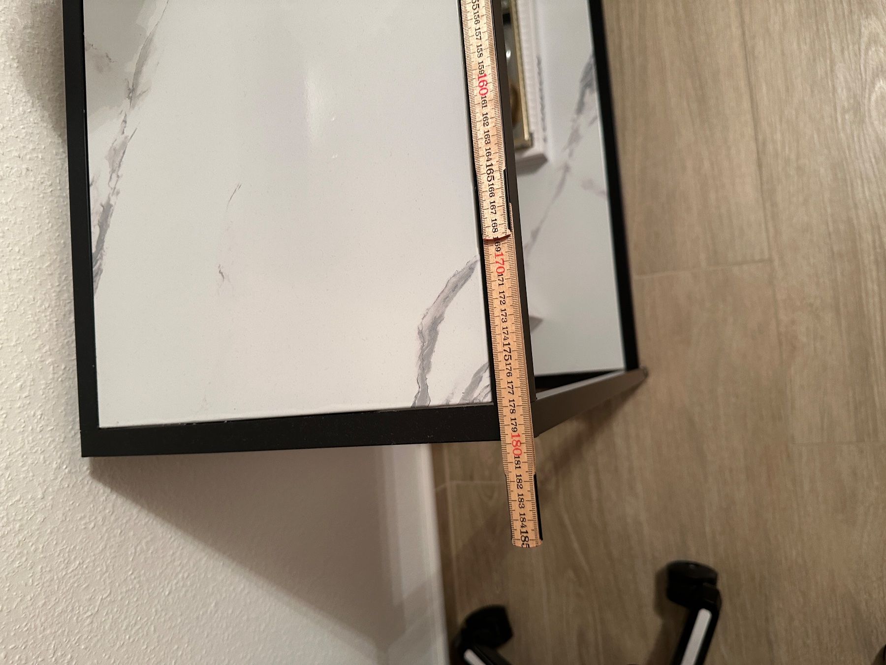 Cassettiere: Konsolentisch , Schwarz mit Marmoroptik weiss, 180cm – Usato da Basel venduto da zek_f5dp 2