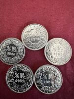 Schweiz 1/2 Franken 1948, 1950, 1951, 1952, 1953 Top 👍 