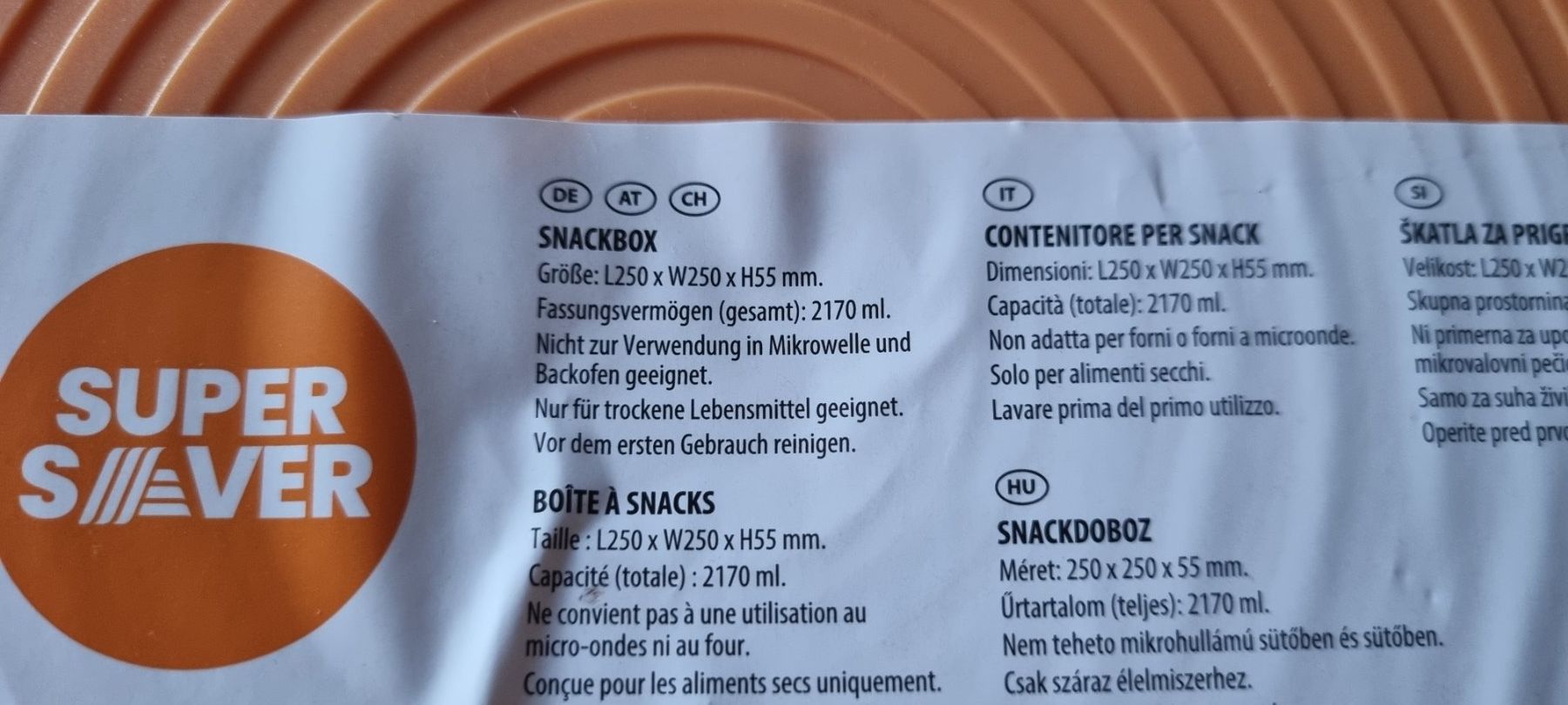 Contenitori & Simili: Snackbox Crofton rund mit 5 Fächern orange neu – Nuovo (secondo la descrizione) da egliswil venduto da Maggy6 2