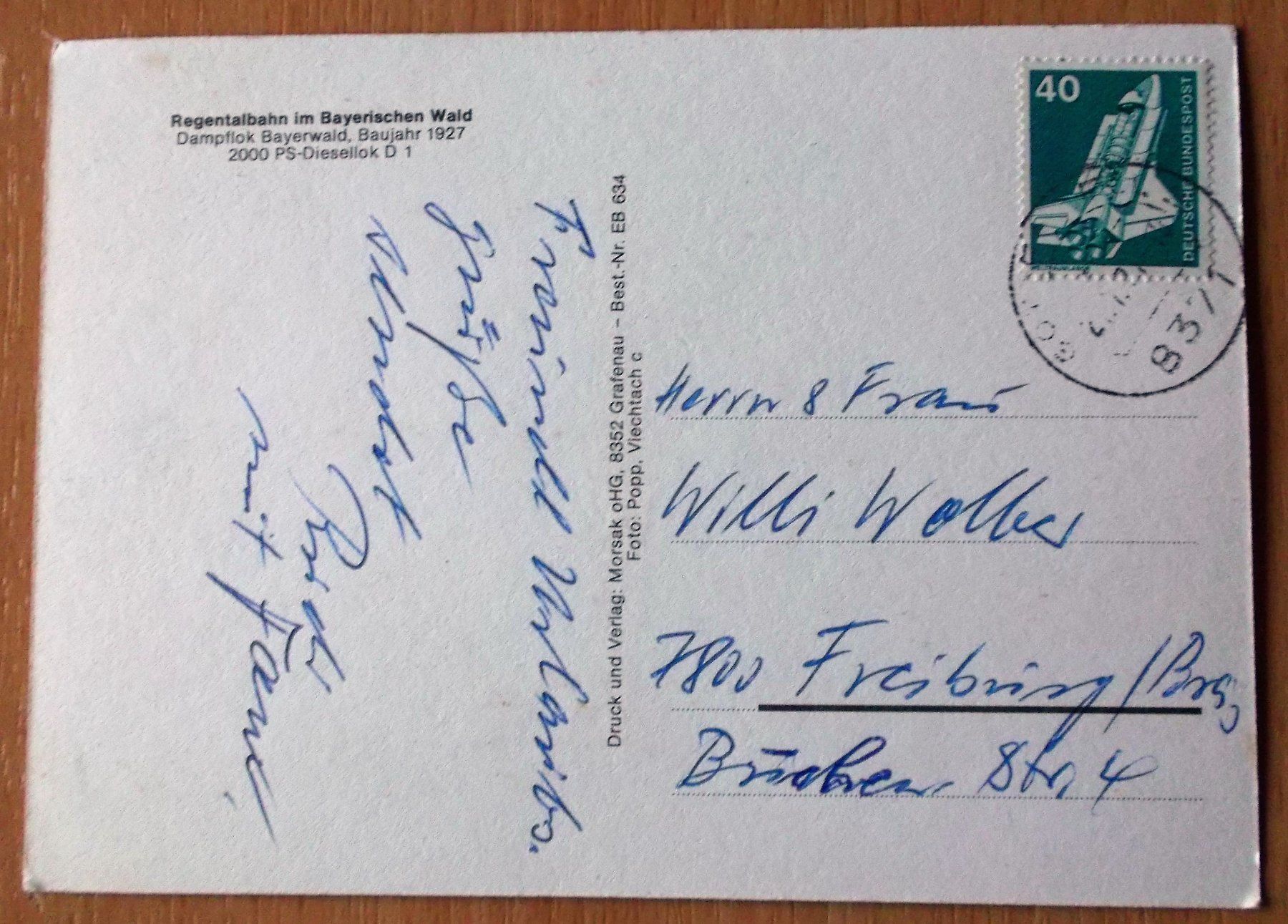 Cartoline postali: Regenthalbahn Bayrischer Wald – Usato da Uffikon venduto da Semo2 1