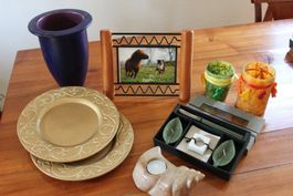 Lot de 9 objets déco