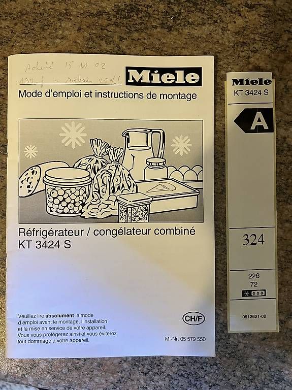 Frigoriferi: Frigo et congélateur MIELE – Usato da Epalinges venduto da jpe_2twg 2