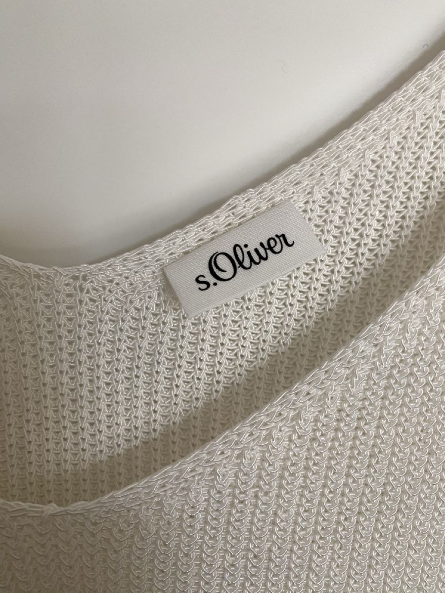 S.Oliver Top: s.Oliver Strick-Top Weiss / Top tricot – Usato da Muensingen venduto da drleevsy 1