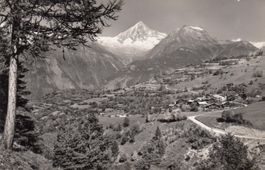 Bürchen  VS  ob Visp  mit Bietsch- und Weisshorn