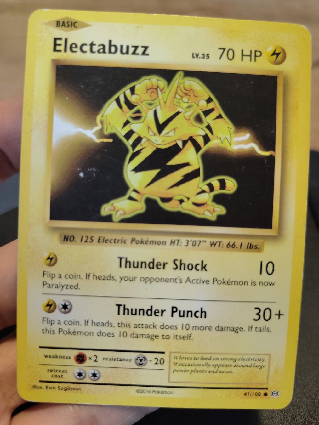 Pokémon Sammelbilder & Trading cards: Pokemon Karte Electabuzz Evolutions 2016 gebrauchter Zustand – Gebraucht aus Obergerlafingen von kingslayer4