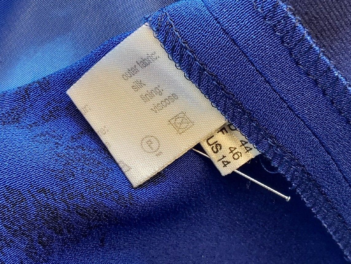 Akris Giacche: Jacke Seide AKRIS 44 Vintage blau – Usato da Köniz venduto da scopello12 6