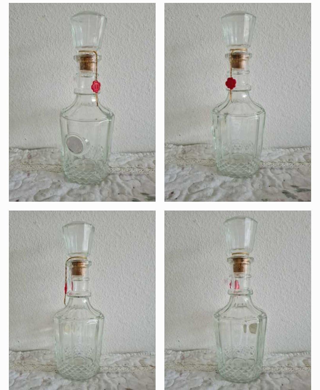 Caraffe: Antike Glaskaraffe 27 cm hoch mit Siegel – Usato da Winterthur venduto da bibummi 8