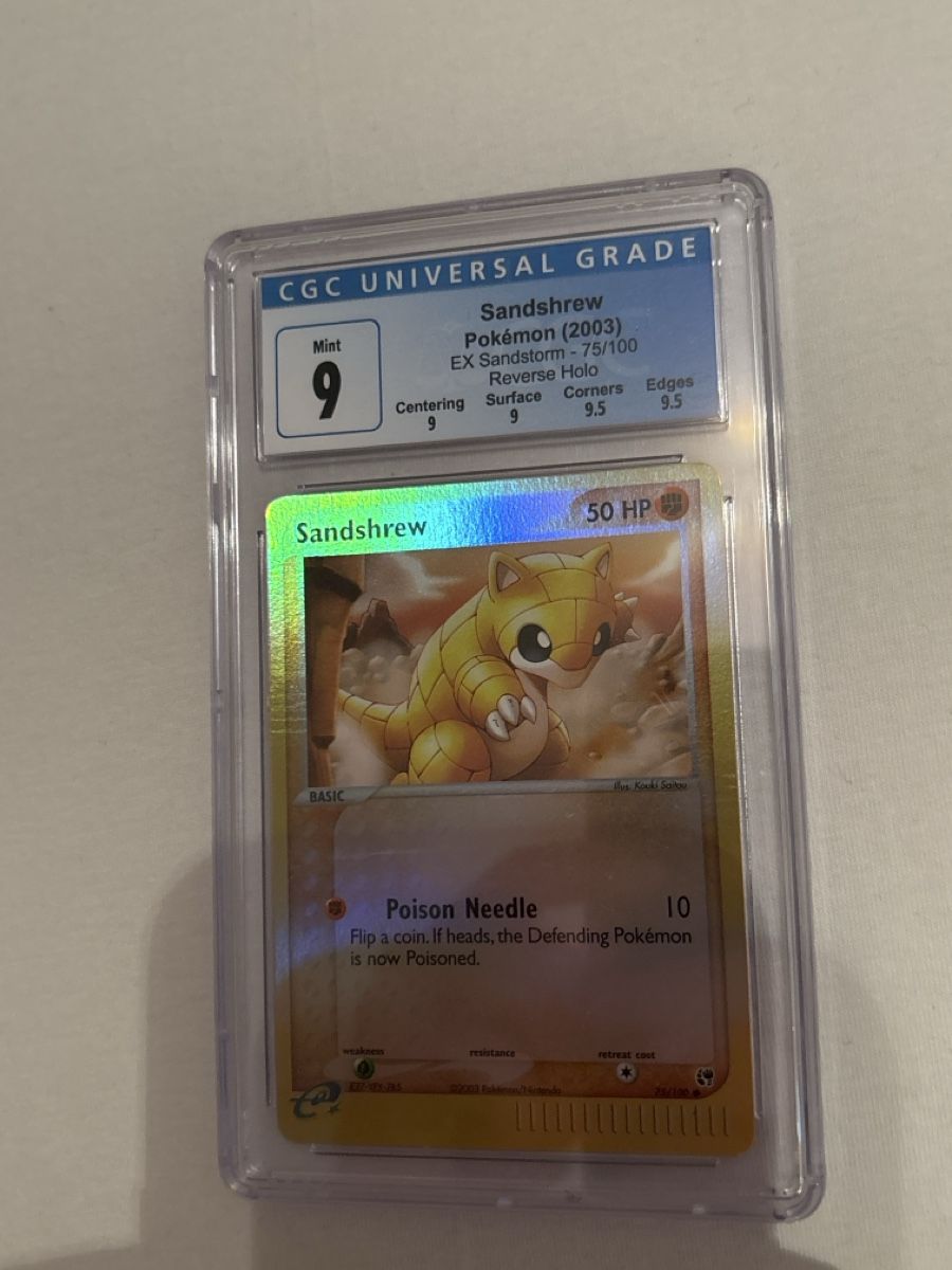 Pokémon Carte collezionabili: Pokémon Sandshrew 2003 EX Sandstorm CGC 9 – Nuovo (secondo la descrizione) da Widnau venduto da Cardshop_Schweiz