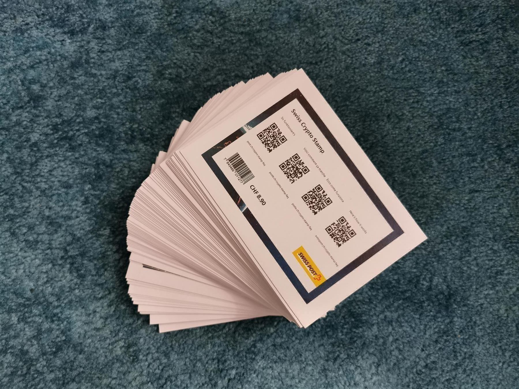 Alle Briefmarken: 200 Stück Swiss Crypto Stamps – Neu (gemäss Beschreibung) aus Baar von CryptoShop 2