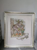 Letzte Chance: Frisch gerahmte Alois Carigiet Lithographie