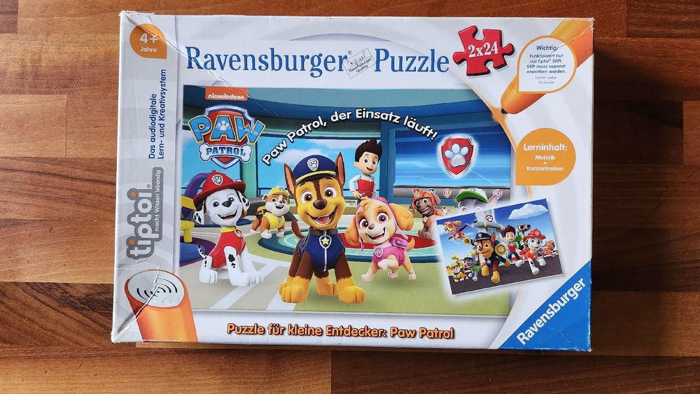 Ravensburger Puzzle Paw Patrol mit tiptoi Stift (Gebraucht) in Wuppenau ...