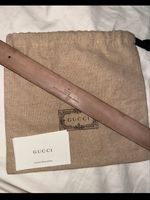 GUCCI BLACK LEATHER BELT