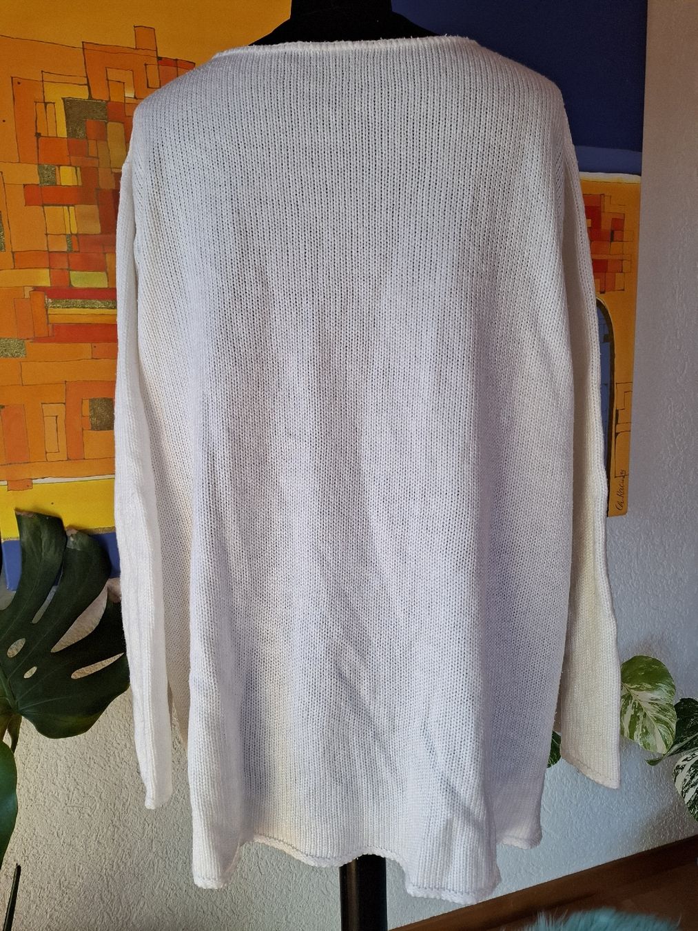 Maglioni & Felpe: XL XXL DAMEN Oversize Strick pullover Weiss 71 BASIC Frühlin – Usato da Vinelz venduto da sonnenmond77 5