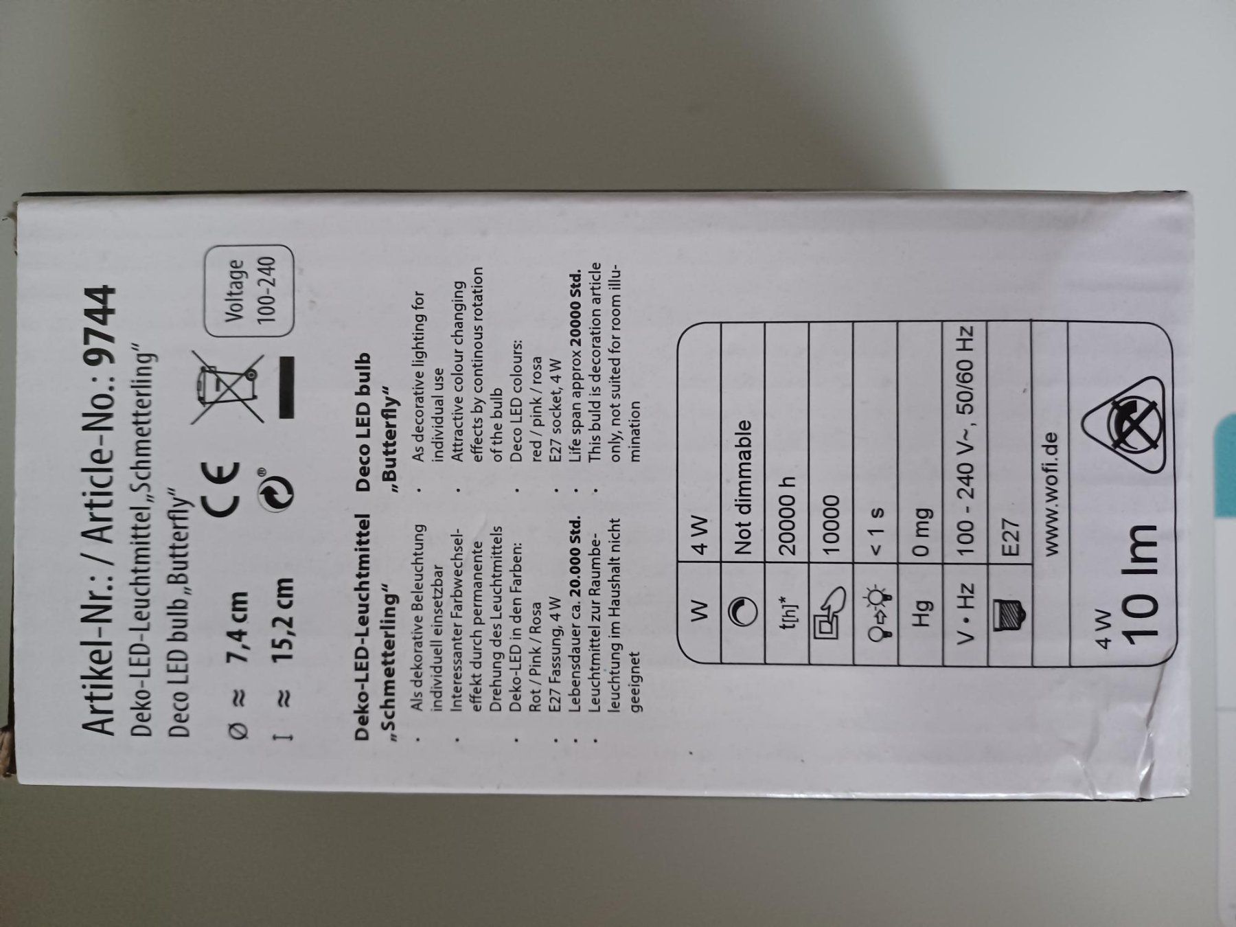 Lampade: Schmetterling-LED-4W – Nuovo (secondo la descrizione) da Dietikon venduto da Ruempfli 2