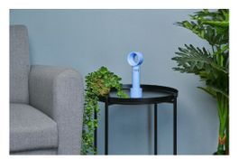 LIFETIME AIR USB Hand Fan, Bladeless Fan Hellblau Neu