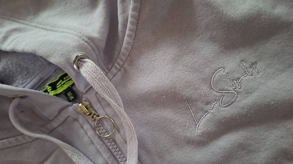 Jacken: Sweat-Jacke, lila, Gr. 34 / XS – Gebraucht aus Schattdorf von wurmbosle 1