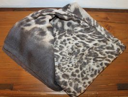 grosses Vintage Foulard / in braun-beige