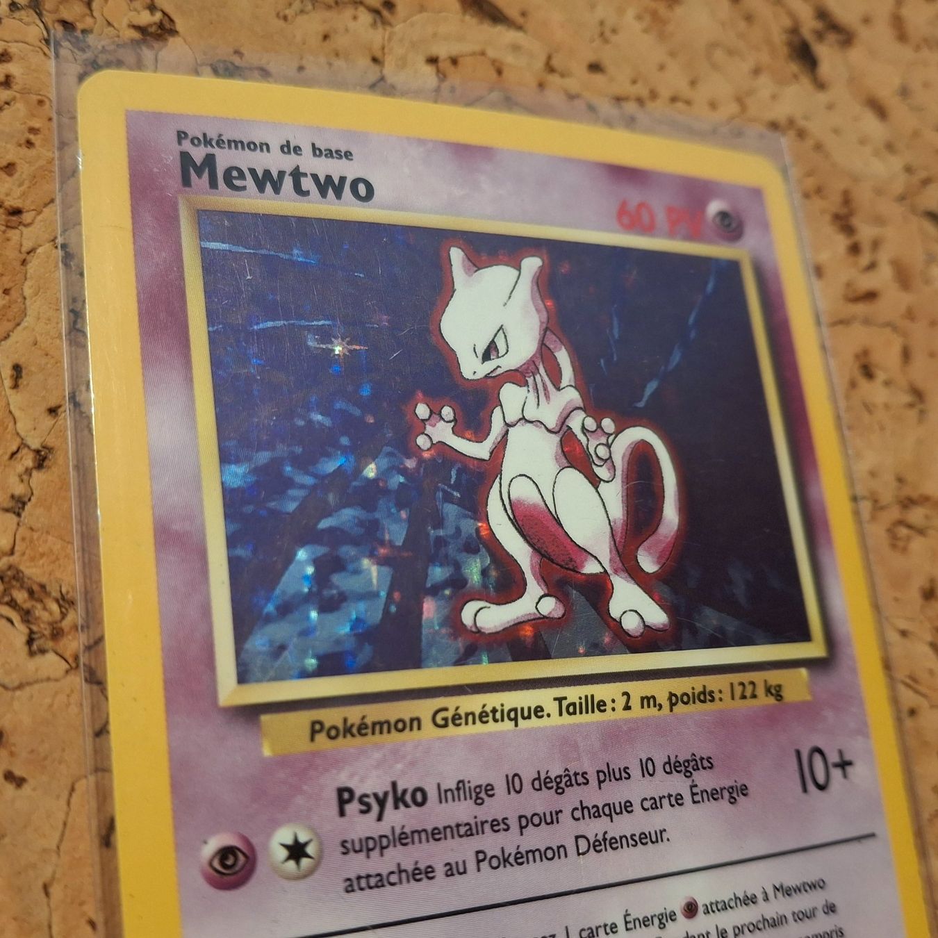 Pokémon Sammelbilder & Trading cards: FR Mewtwo holo Base set 1999 – Gebraucht aus Charrat von Magmar 1