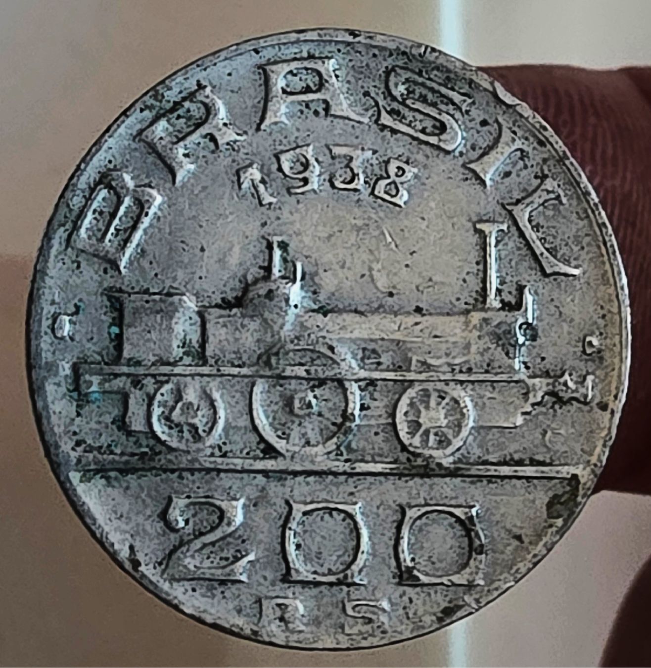 Tutti le monete: BRASILIEN 200 REIS 1938 – Usato da Winterthur venduto da Creso70