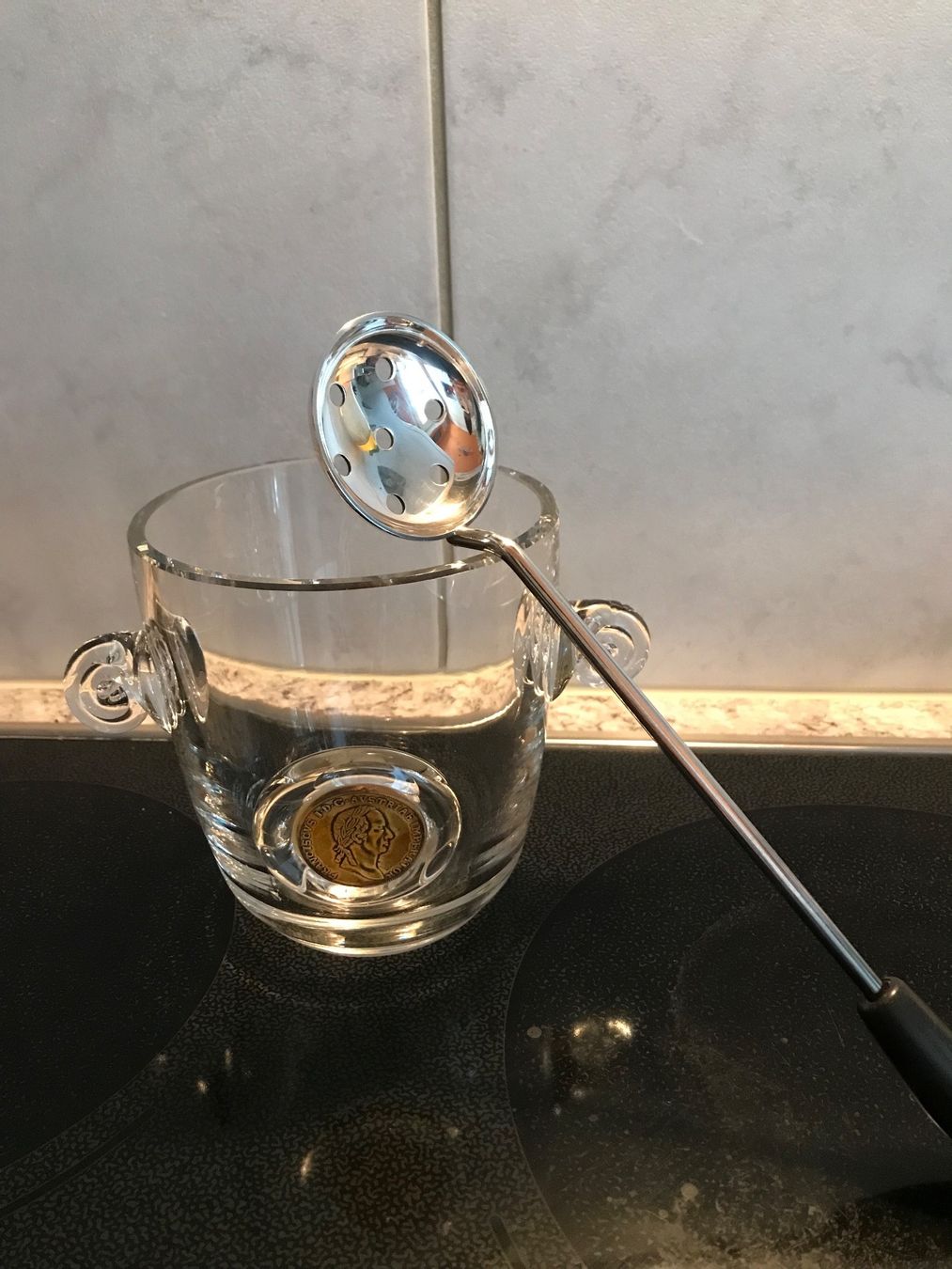 Altro: Cocktail Kristallglas Eiskübel mit versilbertem Eislöffel – Usato da Oberwil BL venduto da elk_wf5x 1