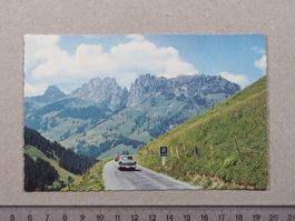 Jaunpass, Strasse, Auto, ACS Schild, Oldtimer